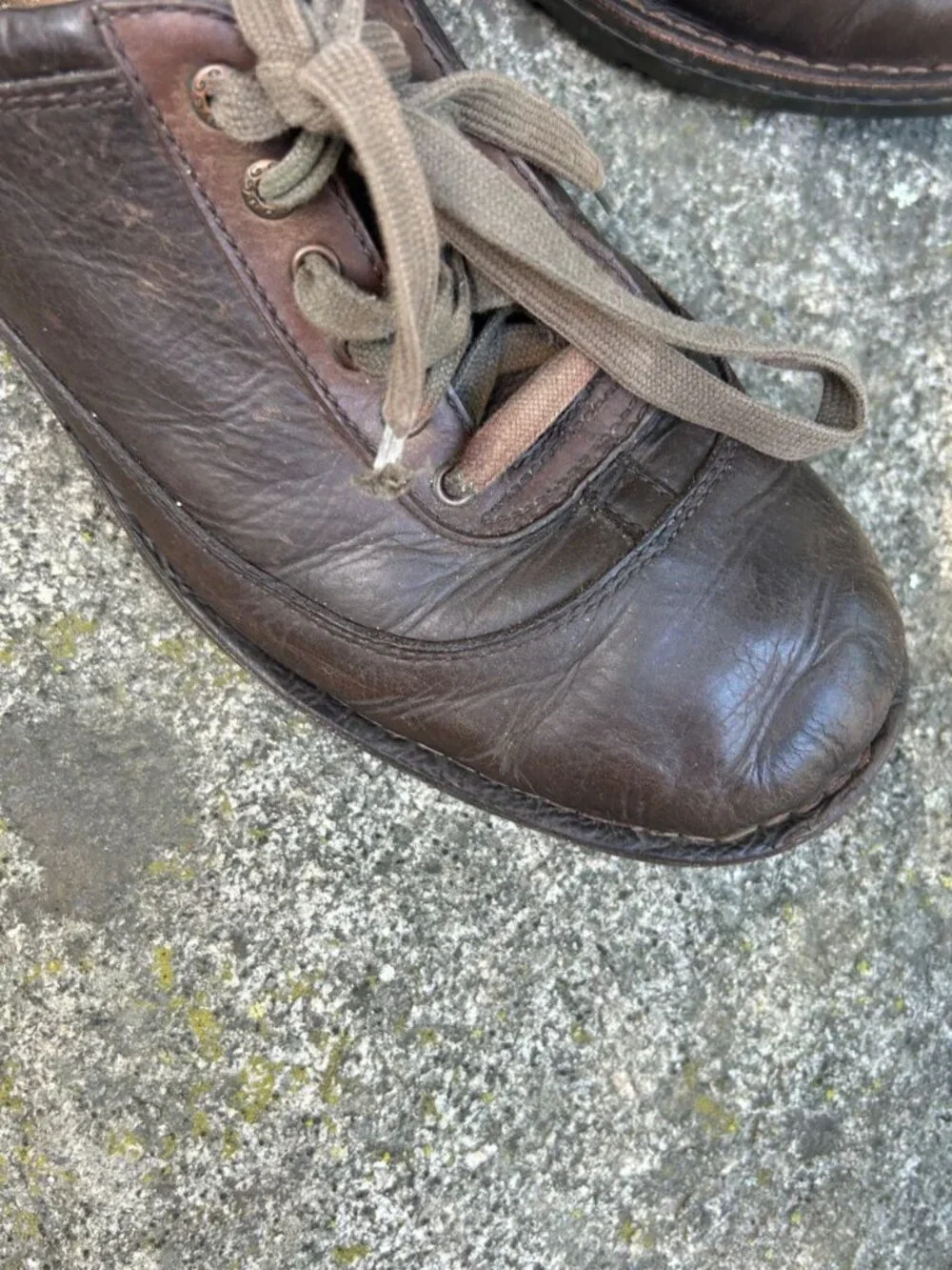Ugg Brand Men's Brown Nubuck Leather Lace Up Casual Shoes Size 12